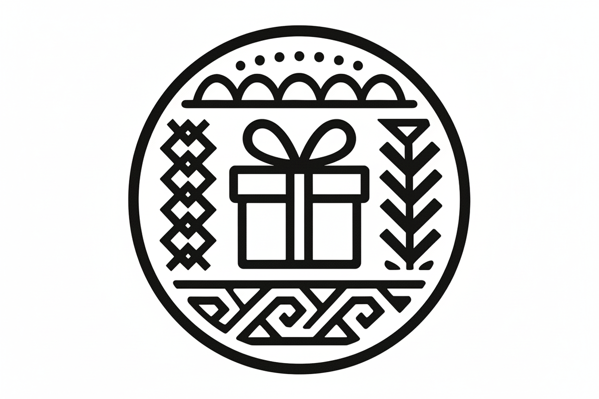 Yemeni Gift Icon - White Background